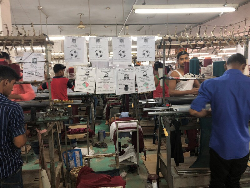 Webster Fashion factory floor