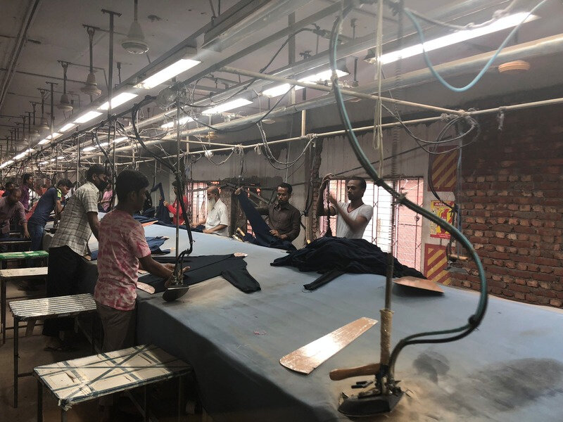 Webster Fashion factory production line
