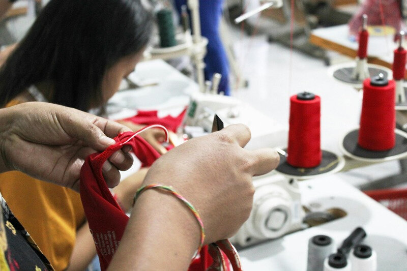 Garment stitching detail